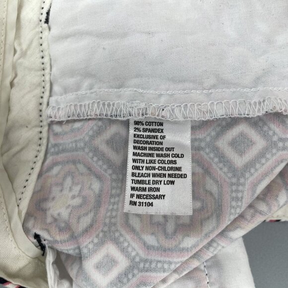 Crown And Ivy Shorts Stretch Geometric Multicolor Womens 6 - Picture 5 of 10